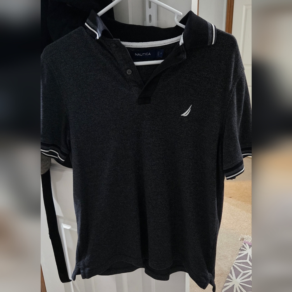 Nautica Men's Black Polo Shirt